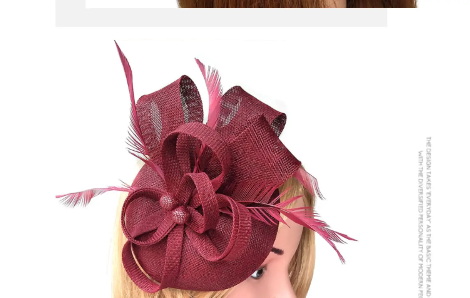 Pink Feather Hair Accessories for Women Party Headdress — feature 25