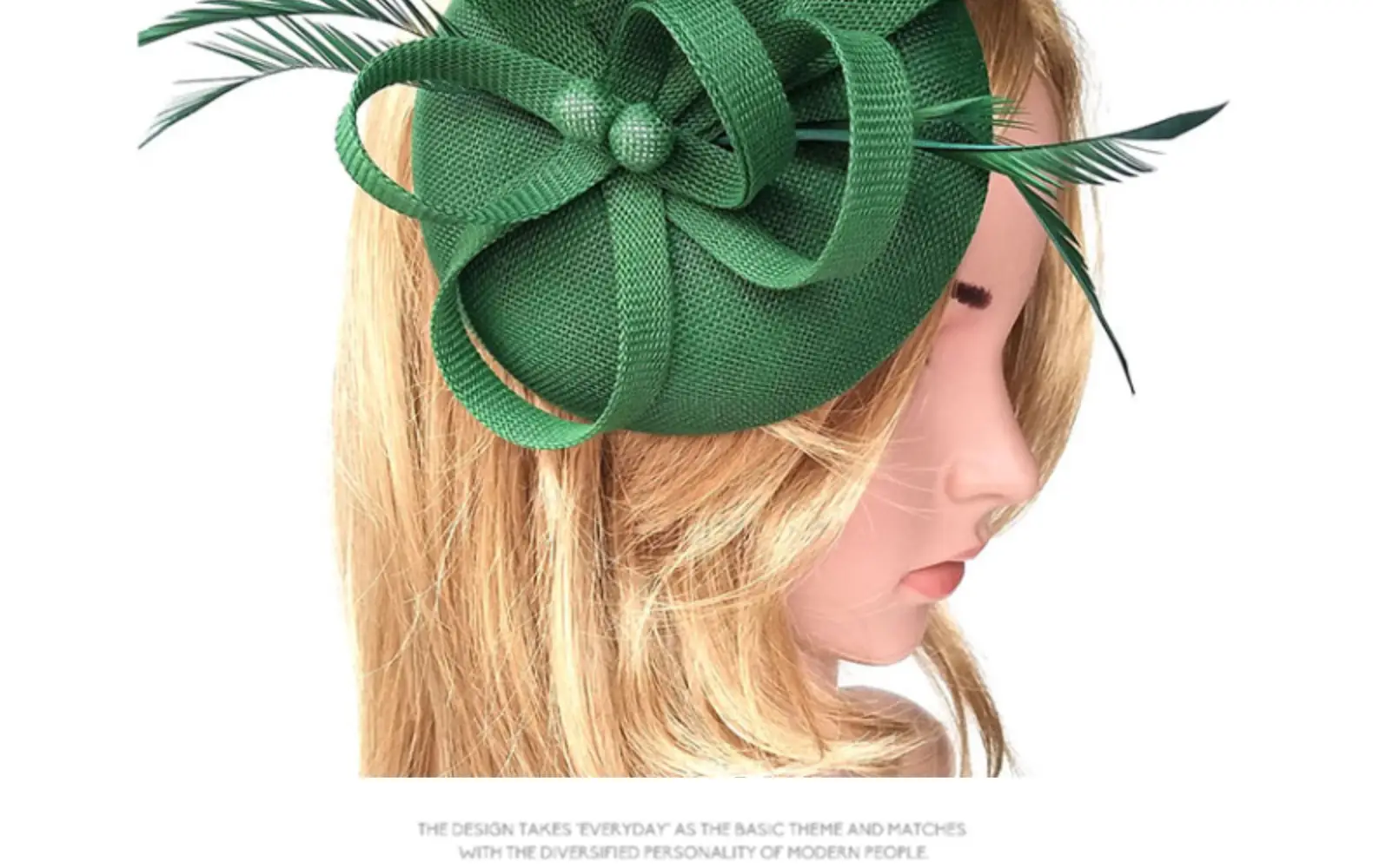 Pink Feather Hair Accessories for Women Party Headdress — feature 27