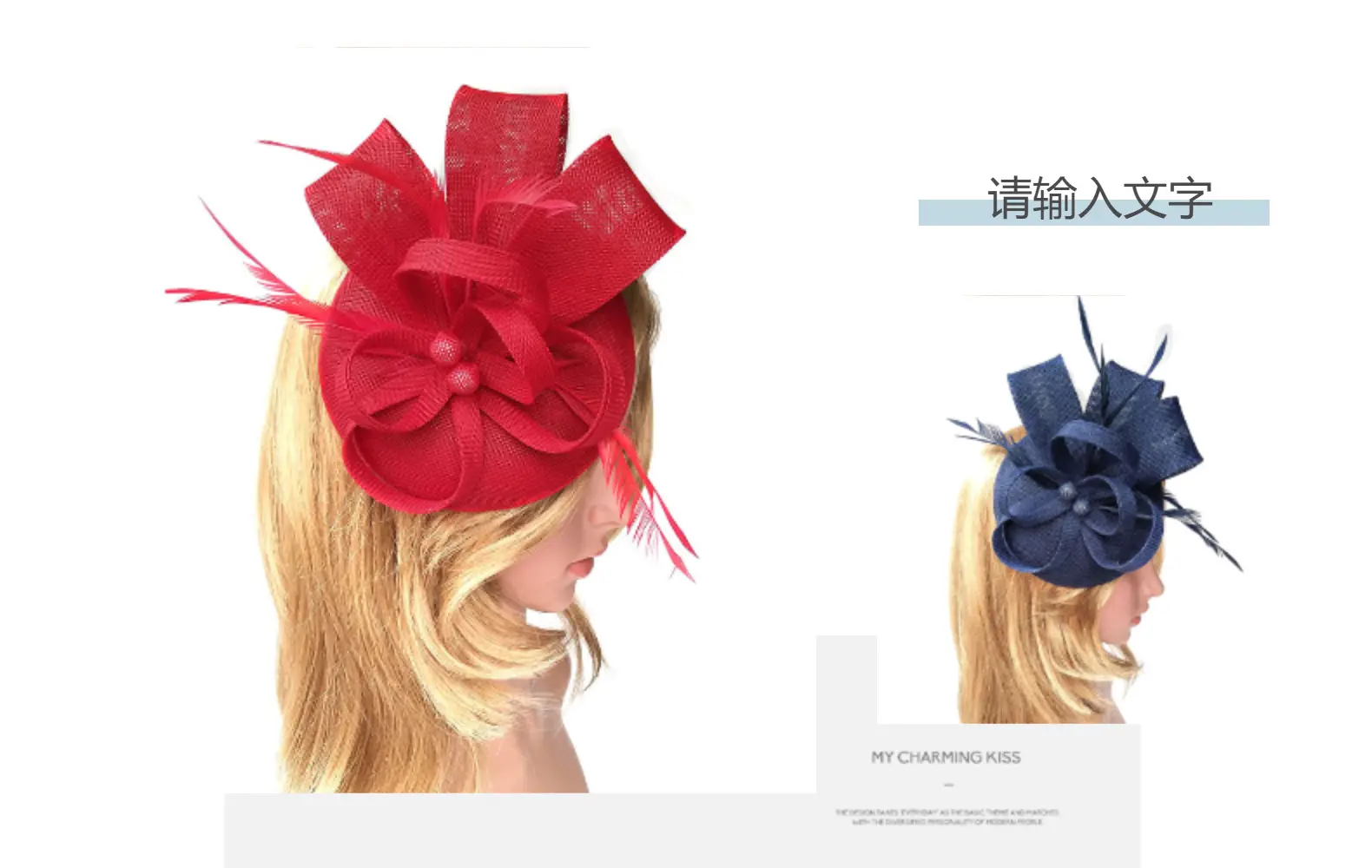 Pink Feather Hair Accessories for Women Party Headdress — feature 4