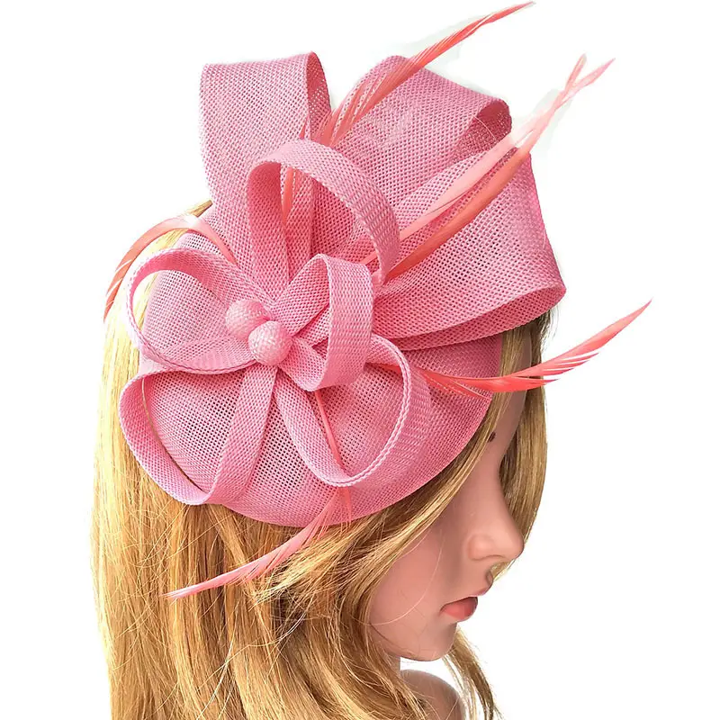 Pink Feather Hair Accessories for Women Party Headdress - Image 11