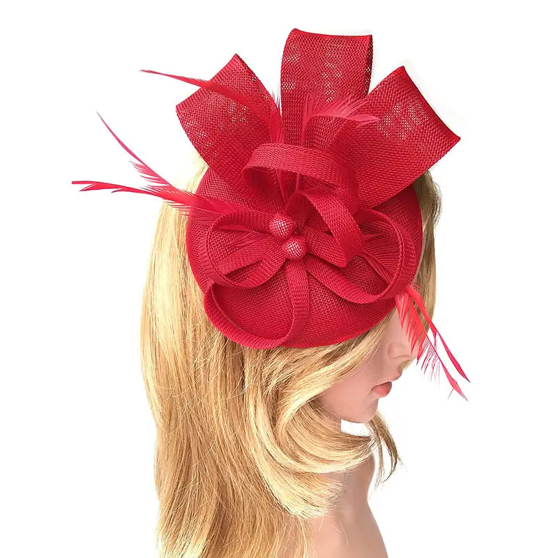 Pink Feather Hair Accessories for Women Party Headdress - Image 3