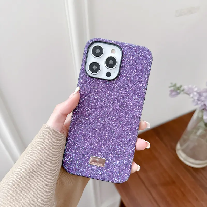 Sparkling Diamond Encrusted Apple 13 Pro Max Phone Case - Image 9