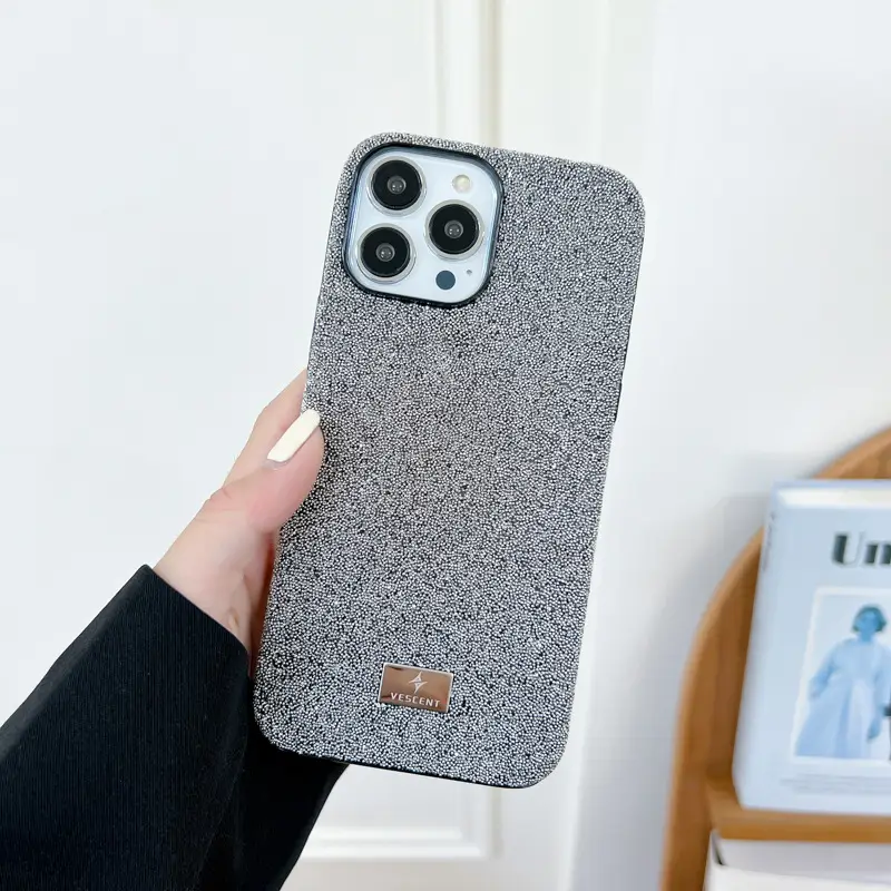 Sparkling Diamond Encrusted Apple 13 Pro Max Phone Case - Image 3