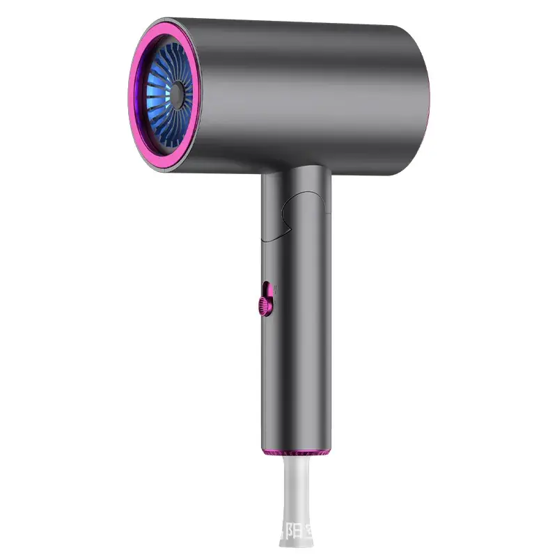 High Power Foldable Hair Dryer Pink Salon Use - Image 16