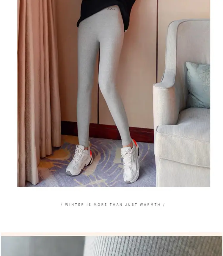 Extra Thick Lamb Velvet Leggings Black Women Winter Warm — feature 17