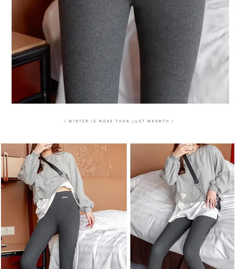 Extra Thick Lamb Velvet Leggings Black Women Winter Warm — feature 20