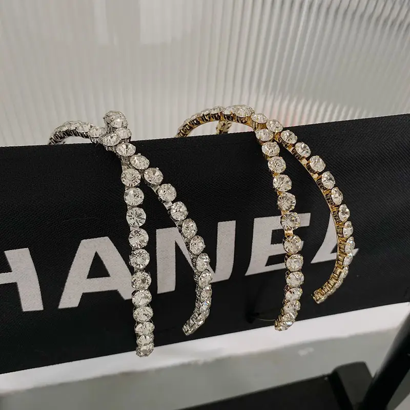 European & American Retro Alloy Rhinestone Hair Hoop Cross-border Hollow Cross-Baroque Hair Bundle Korean Style Tide Hair Cave Pressed Hair Women - Image 6