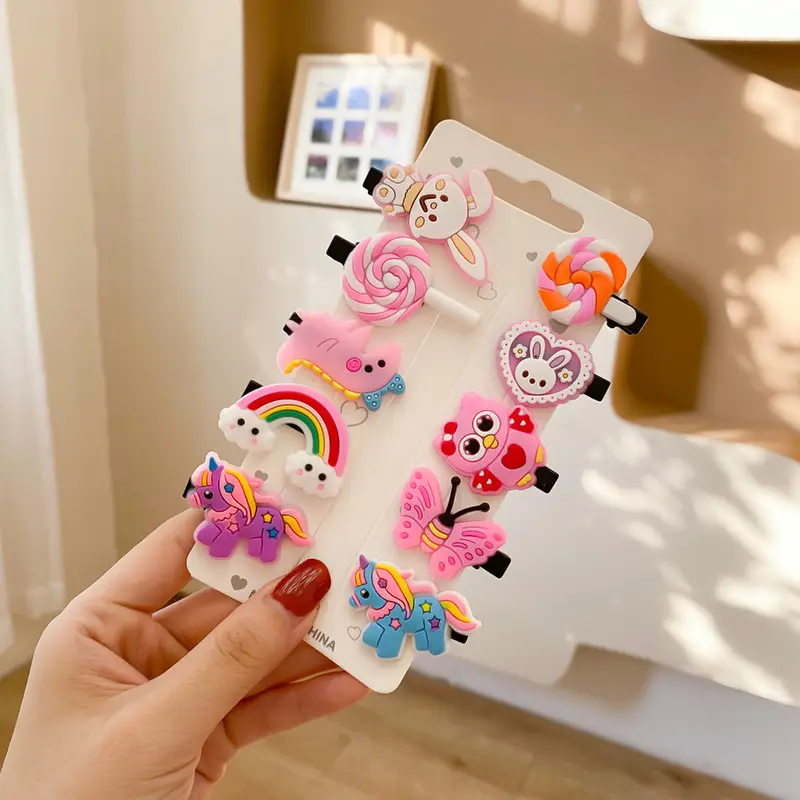 10-Piece Fruit Design Hairpins for Girls - Image 3