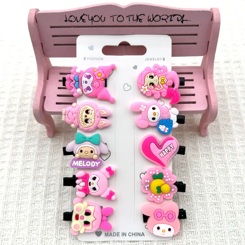 10-Piece Fruit Design Hairpins for Girls - Image 32