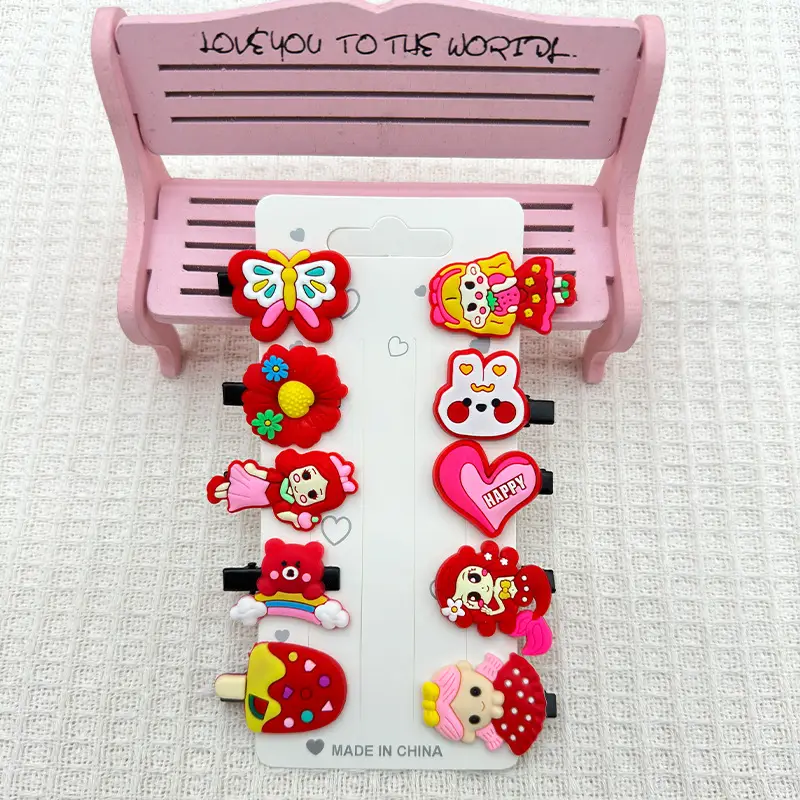 10-Piece Fruit Design Hairpins for Girls - Image 34