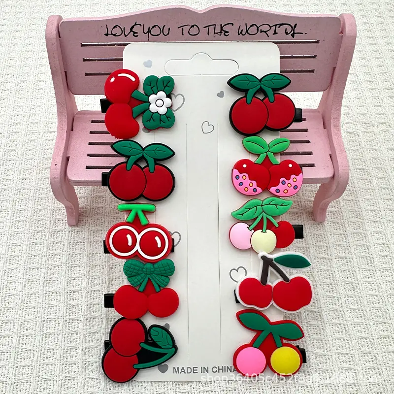 10-Piece Fruit Design Hairpins for Girls - Image 39
