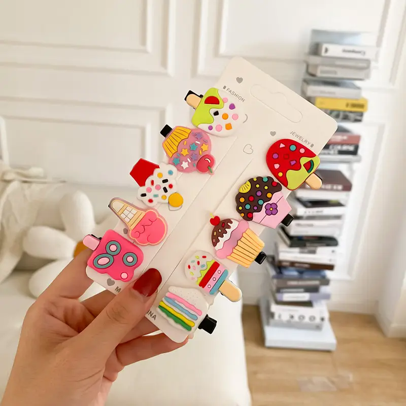 10-Piece Fruit Design Hairpins for Girls - Image 4