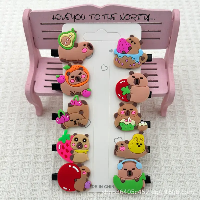 10-Piece Fruit Design Hairpins for Girls - Image 40