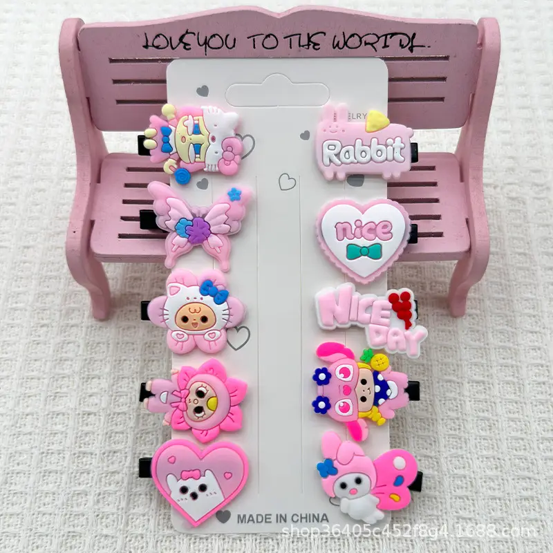 10-Piece Fruit Design Hairpins for Girls - Image 43