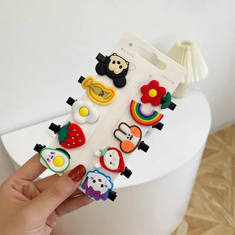 10-Piece Fruit Design Hairpins for Girls - Image 9