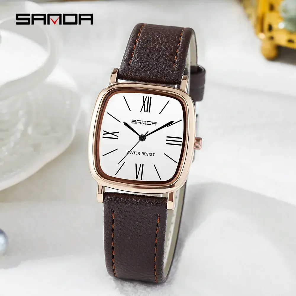 Sanda Women's Quartz Watch with Mesh Belt - Image 8