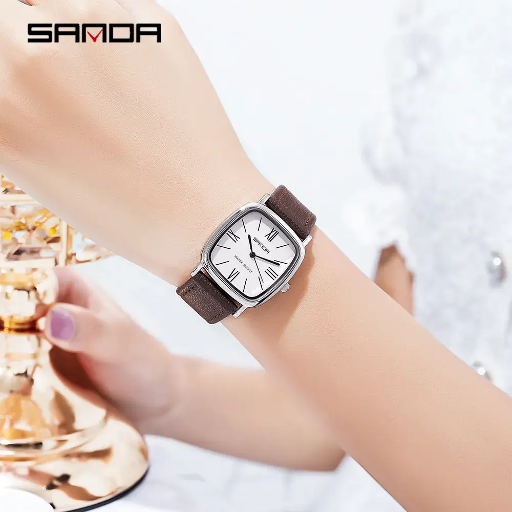 Sanda Women's Quartz Watch with Mesh Belt - Image 9