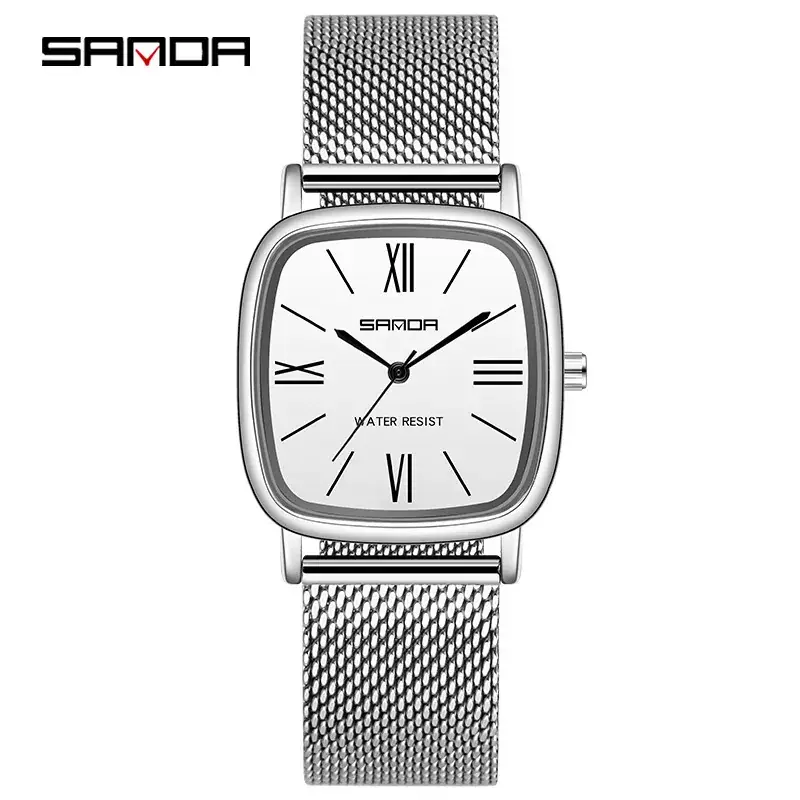Sanda Women's Quartz Watch with Mesh Belt - Image 5