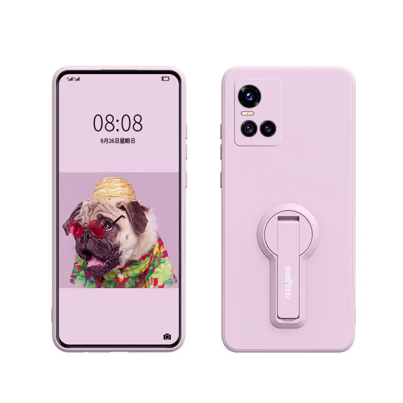 Red Silicone Phone Cover with Lens & Bracket - Image 18