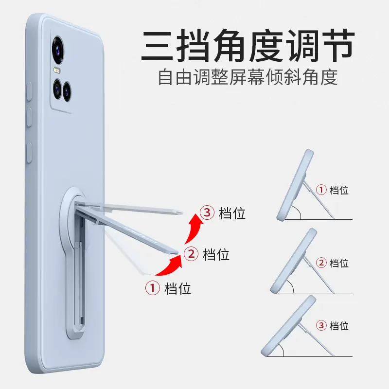 Red Silicone Phone Cover with Lens & Bracket - Image 21