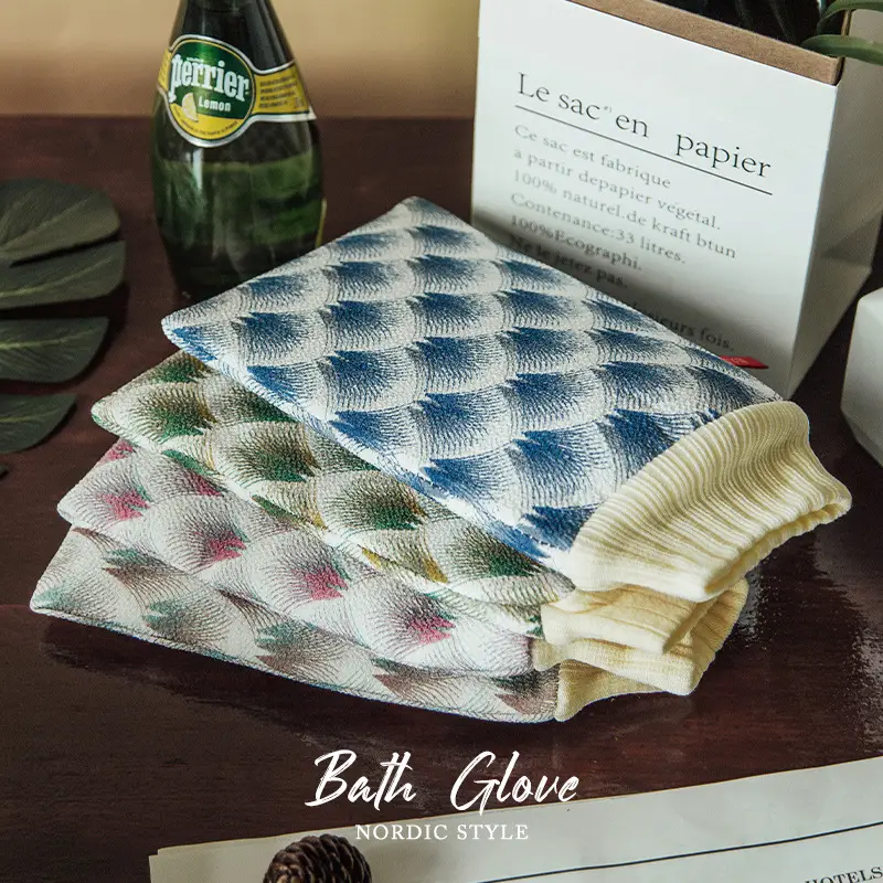 Bath Towel Strong Mud Sponge Gloves for Men Women - Image 4