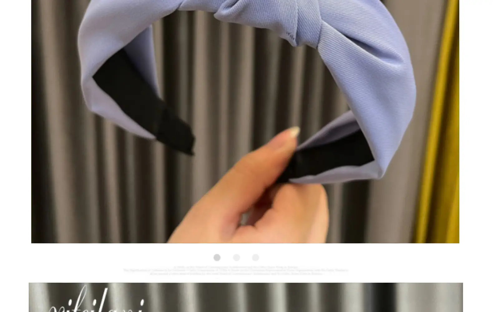 Pure Color Twill Hairband with Wide Edges, 6 Colors — feature 12