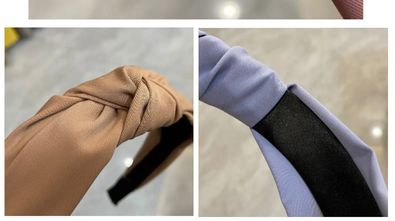 Pure Color Twill Hairband with Wide Edges, 6 Colors — feature 21