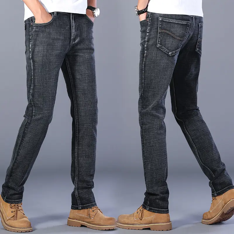 2021 Slim Fit Washed Jeans Men Large