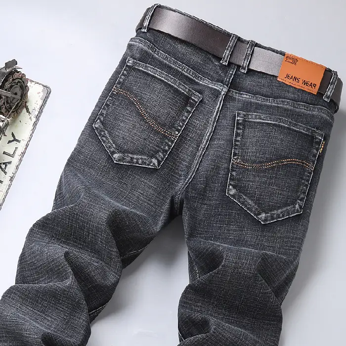 2021 Slim Fit Washed Jeans Men Large