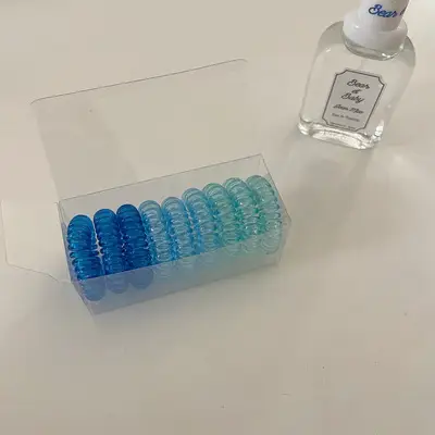 Blue Silicone Hair Gel for Women - 1 Pcs - Image 5