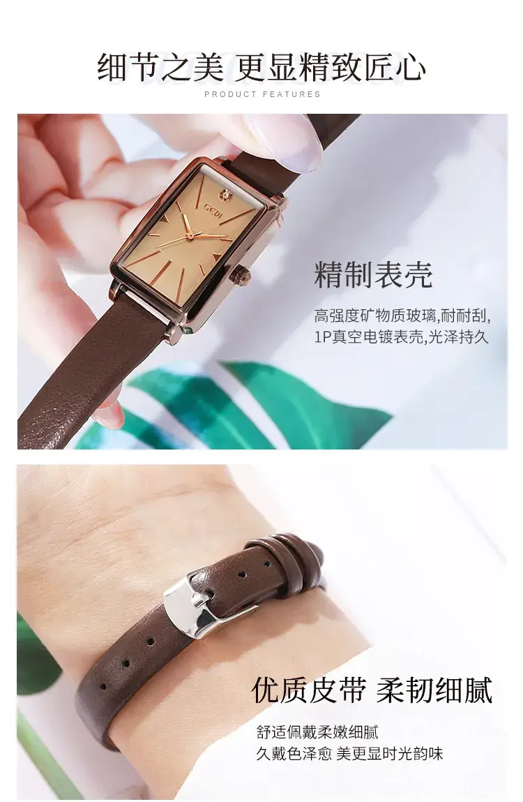 Goldie Women's Watch Green Dial Rose Gold Case — feature 12