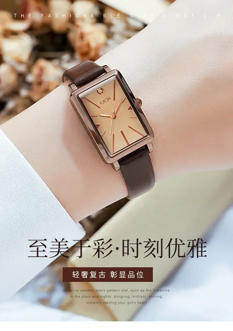 Goldie Women's Watch Green Dial Rose Gold Case — feature 2