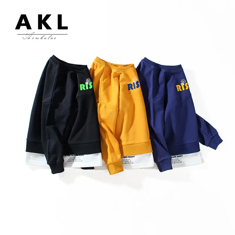 Blue Printed Sweatshirt for Boys Medium to Large