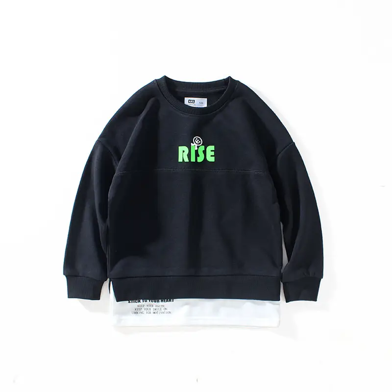 Blue Printed Sweatshirt for Boys Medium to Large