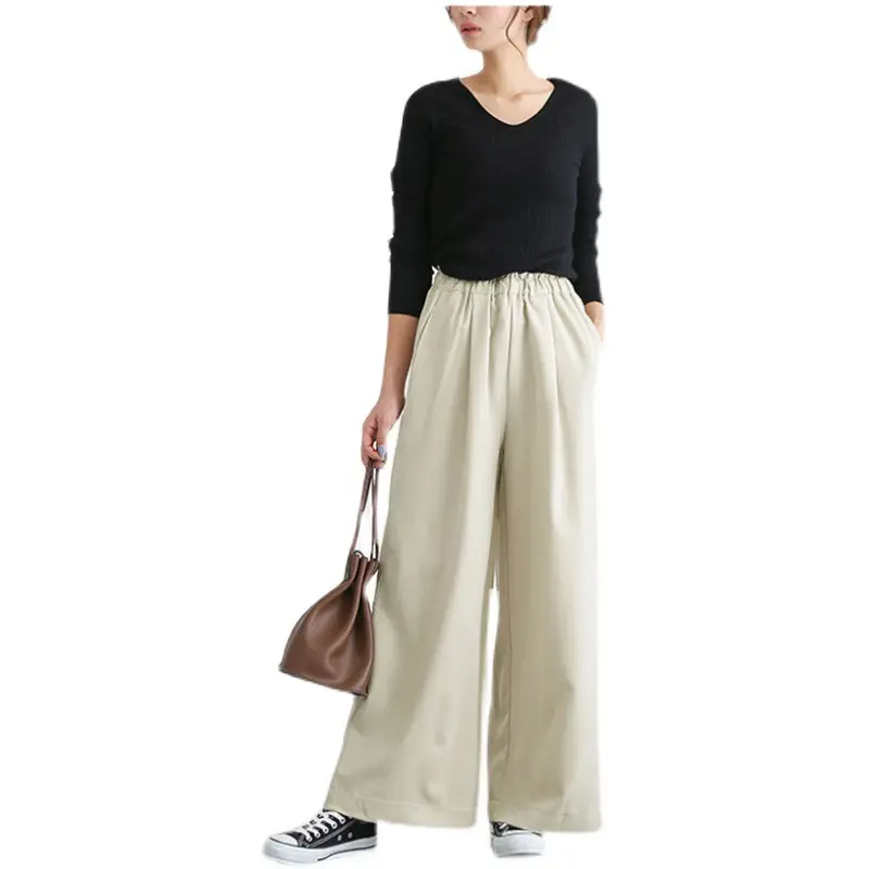 Women's Elasticated Wide Leg Pants Spring Summer 2022 - Image 10
