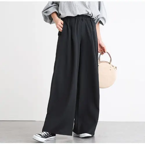 Women's Elasticated Wide Leg Pants Spring Summer 2022 - Image 2