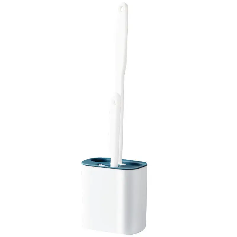 White Silicone Toilet Brush Set for Home Cleaning