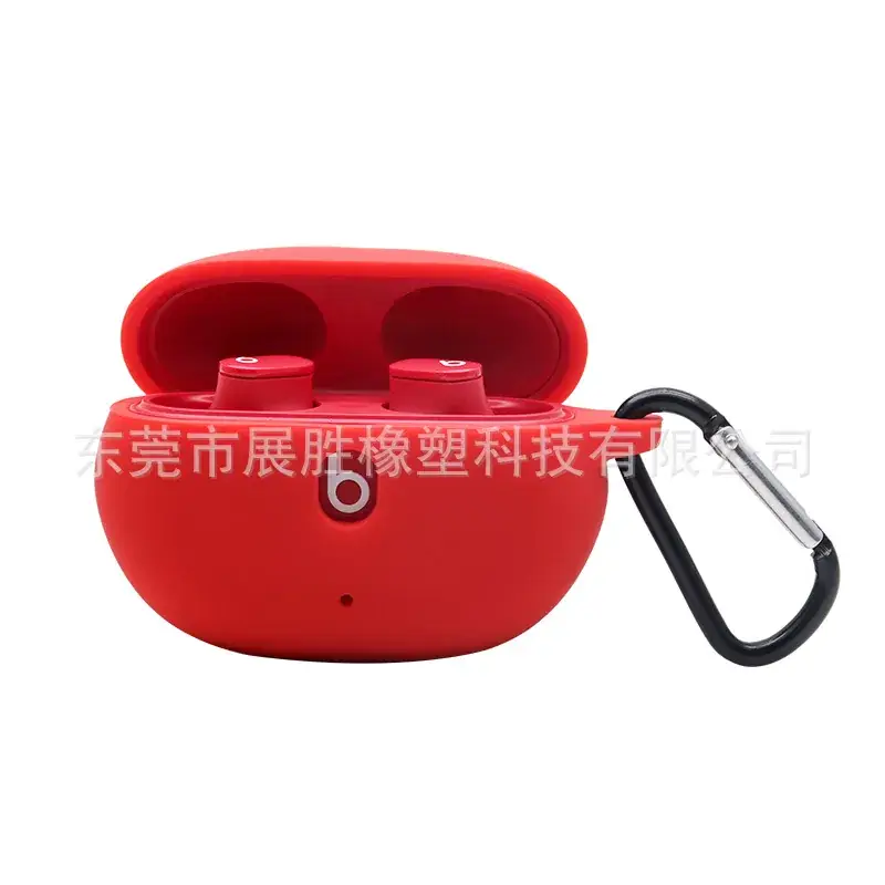 Wireless Bluetooth Headset Case Red Protection for Beats Studio Buds - Image 2