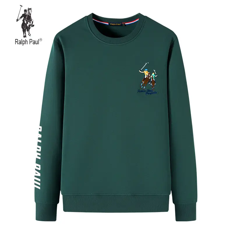 Men's Grey Ralph Paul Crewneck Sweatshirt Large