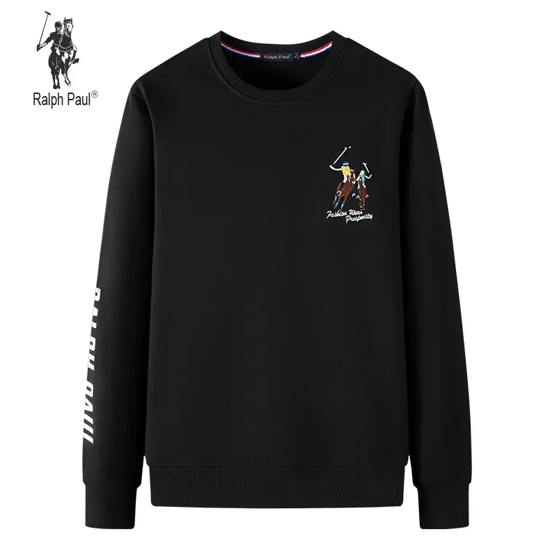 Men's Grey Ralph Paul Crewneck Sweatshirt Large