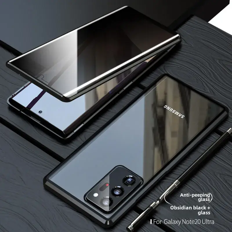 Samsung S25 Ultra Magnetic Metal Phone Case Red - Image 7