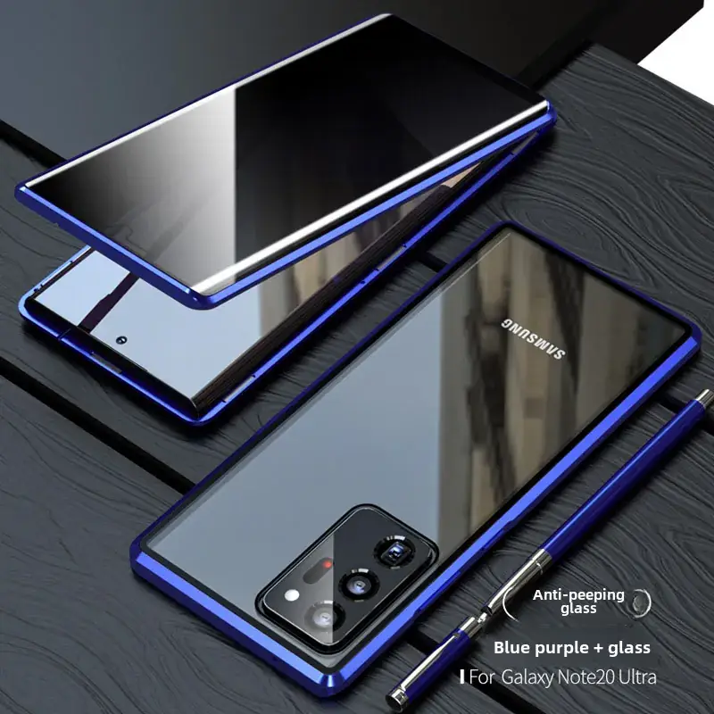 Samsung S25 Ultra Magnetic Metal Phone Case Red - Image 44