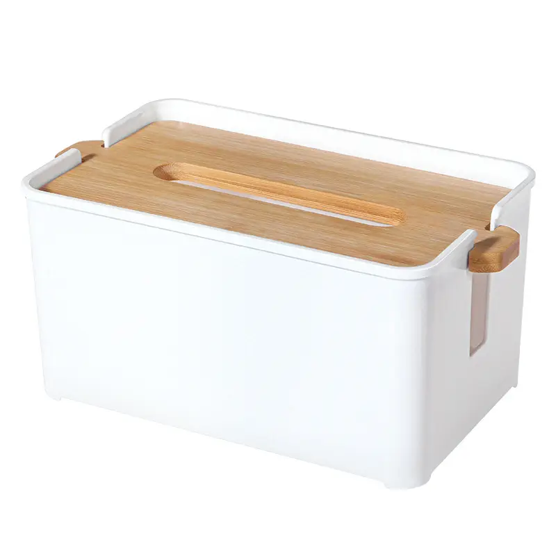 White Floating Cover Tissue Box for Home & Office - Image 2