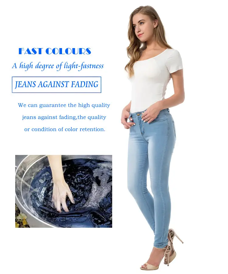 Women Slim Fit Light Blue Denim Leggings — feature 9