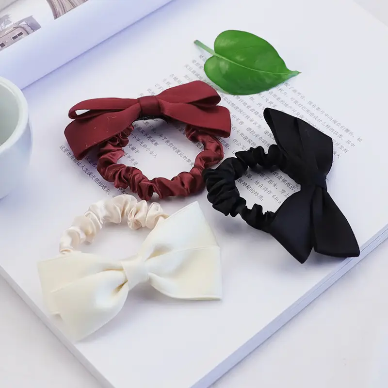 Elegant Ivory Bow Hair Band for Girls - Image 5