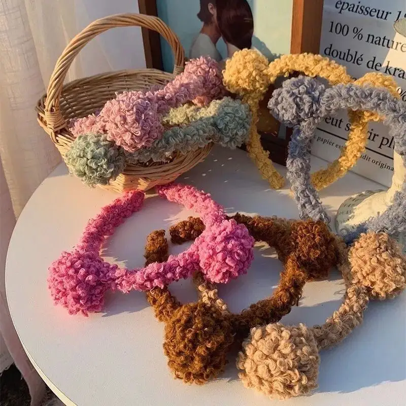 Little Bear Plush Hair Hoop for Women