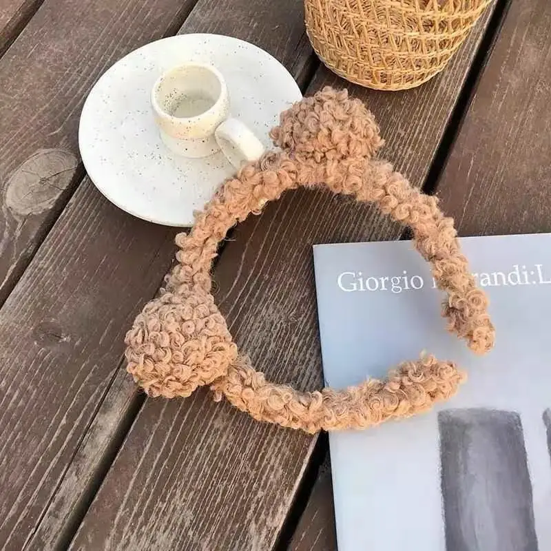 Little Bear Plush Hair Hoop for Women