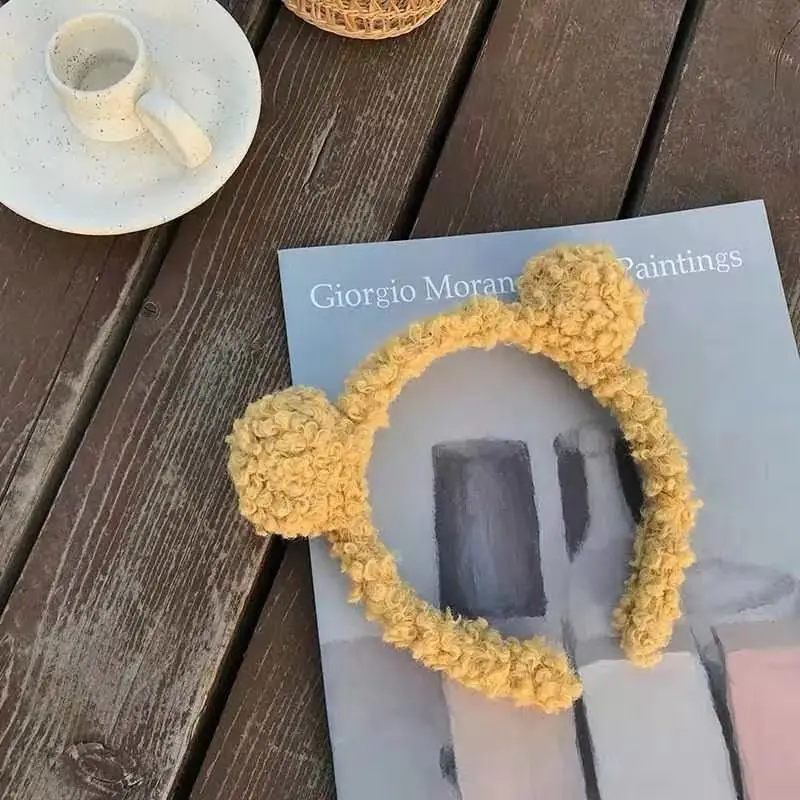 Little Bear Plush Hair Hoop for Women