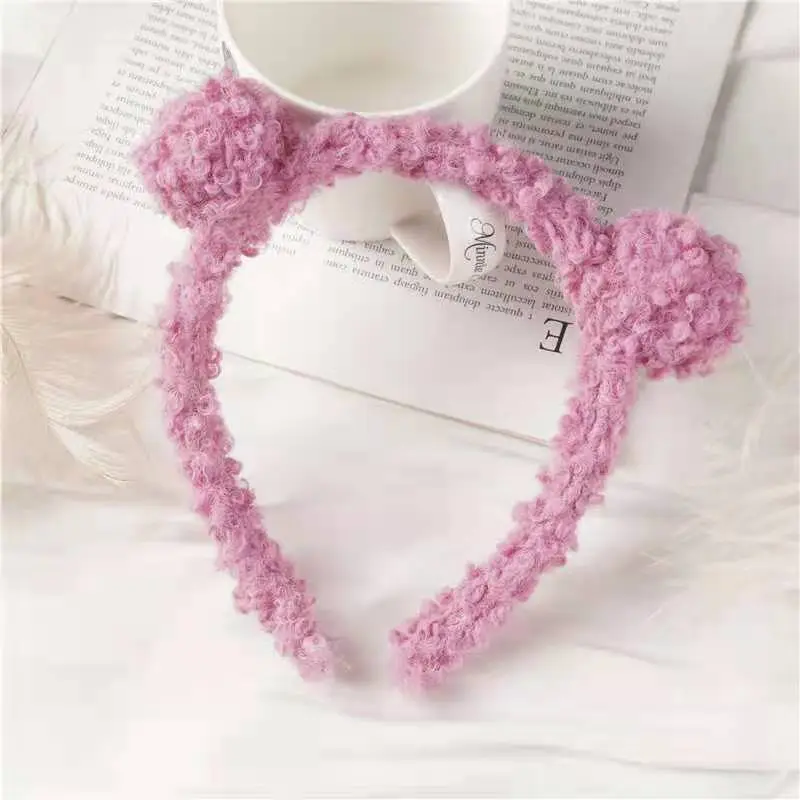 Little Bear Plush Hair Hoop for Women