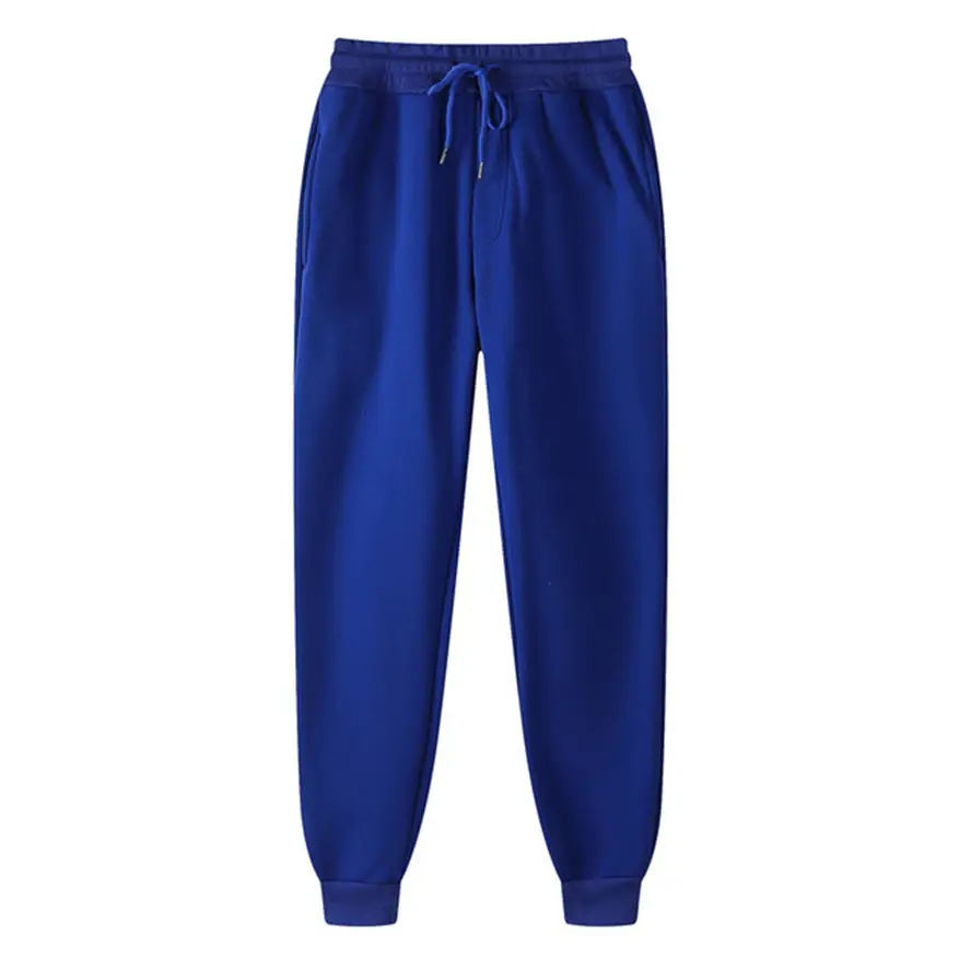 Men's Fleece Sweatpants Solid Beige 2024 - Image 18